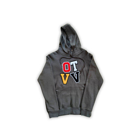 OTVV Chenille Varsity Hoodie (Olive) - OTW Threads