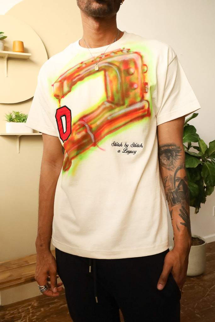 OTW Stitch by Stitch Tee (Ivory) - OTW Threads