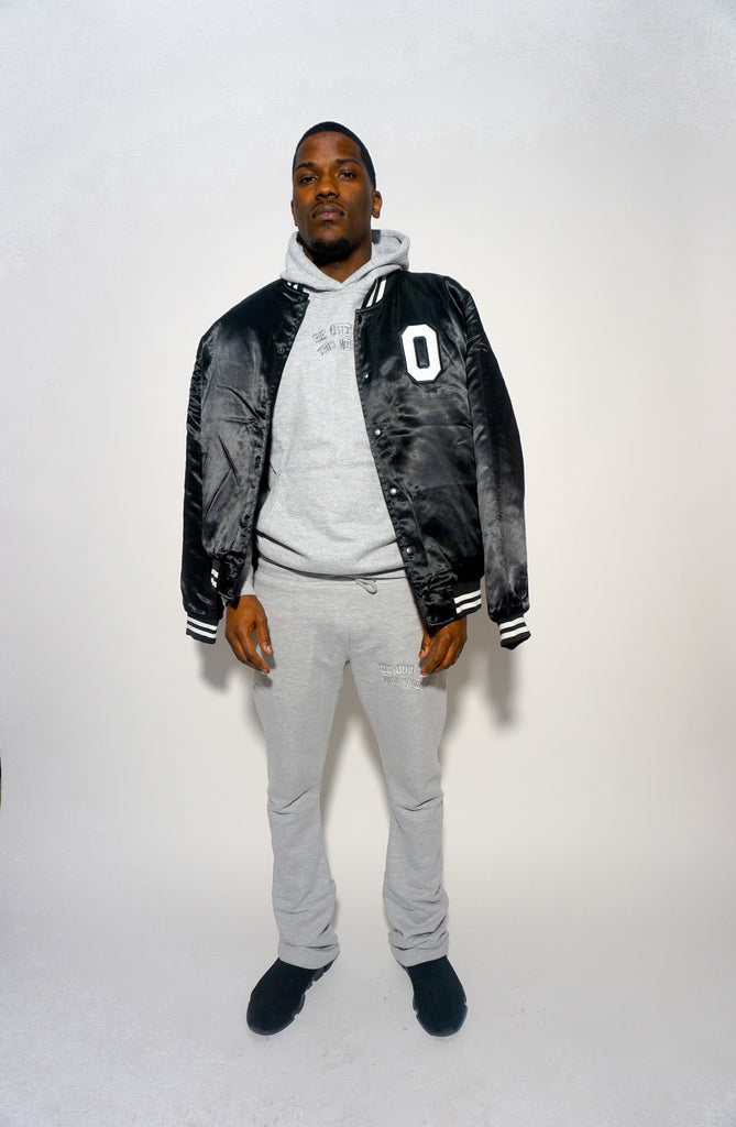 Be OTW Heavy Satin Jacket (Black) - OTW Threads