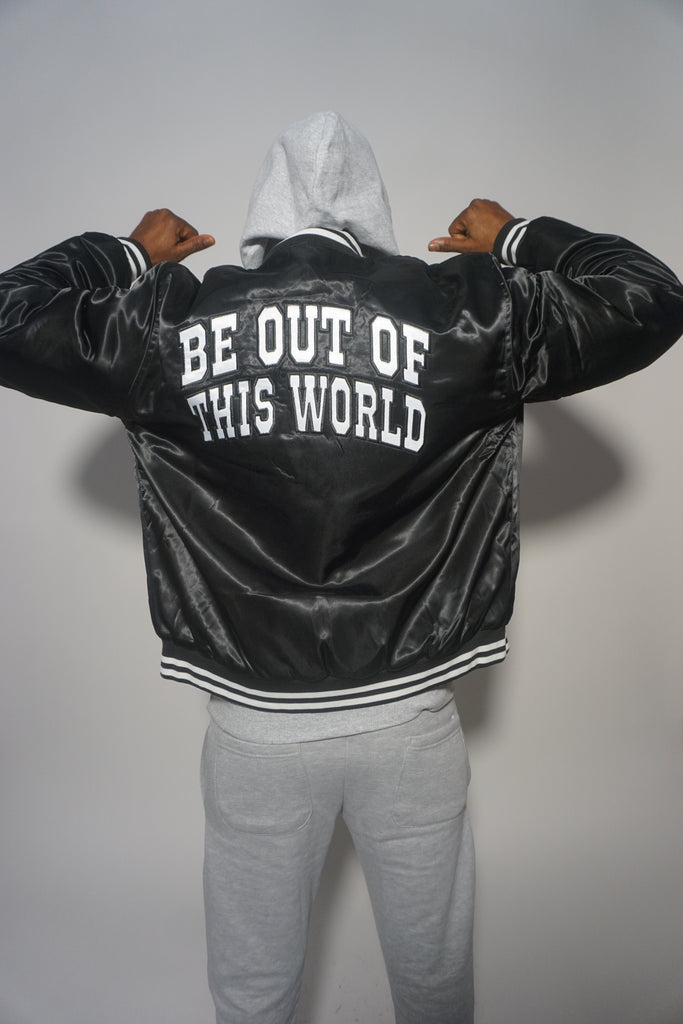 Be OTW Heavy Satin Jacket (Black) - OTW Threads 