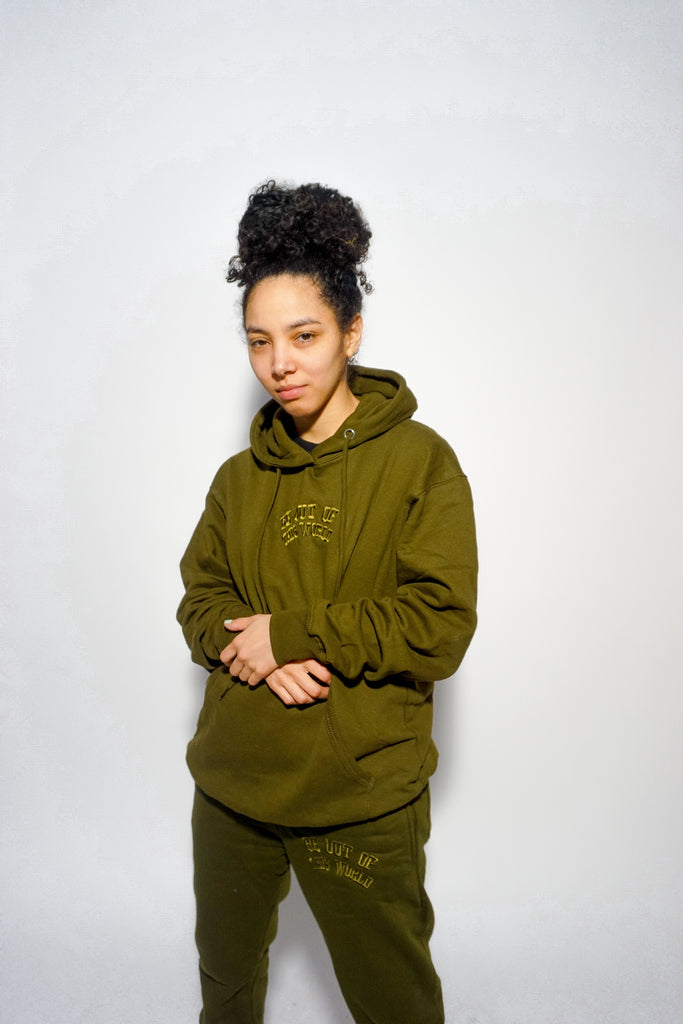 Be OTW Embroidered Hoodie (Olive Green) - OTW Threads 