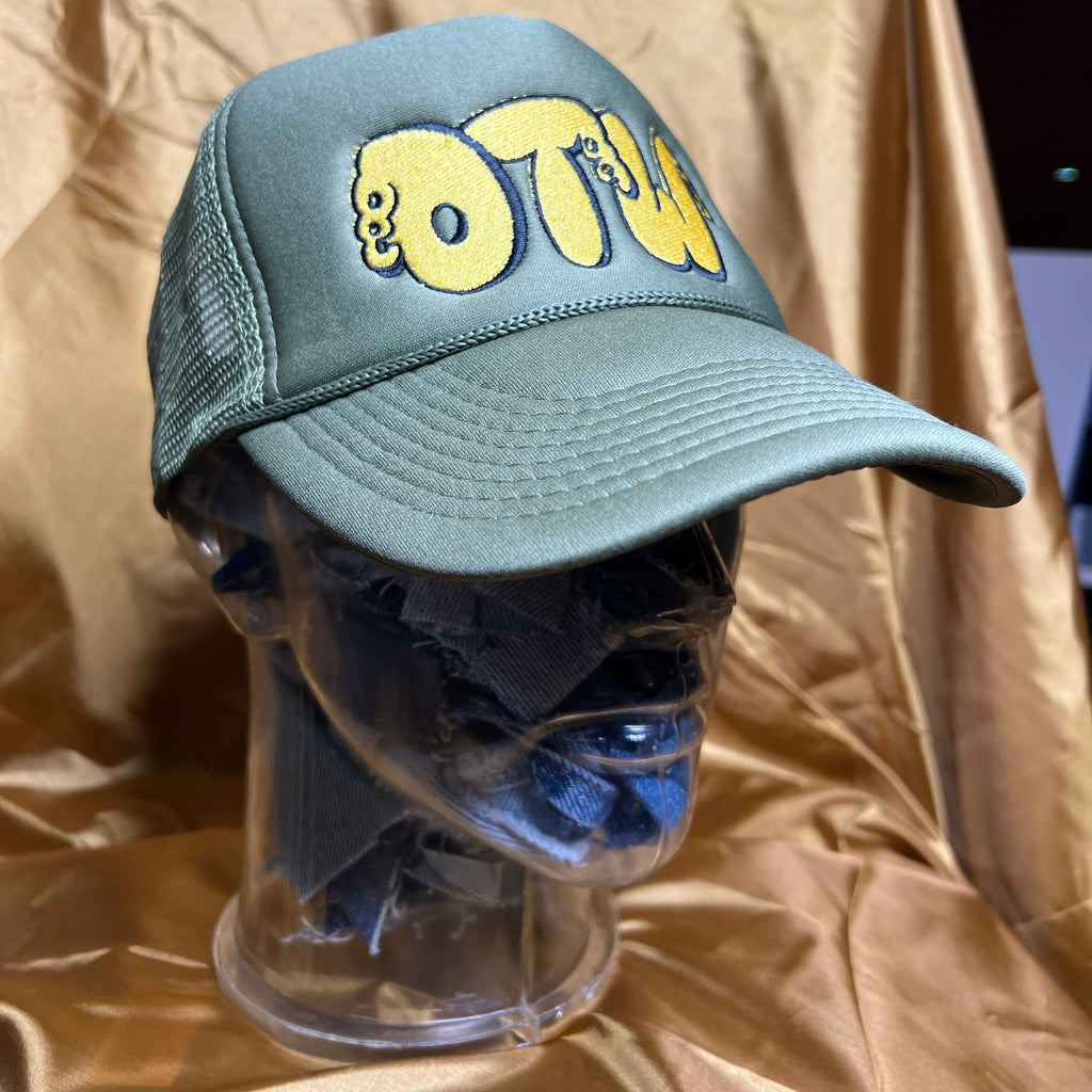 OTW Birthday Trucker Hat (Olive) - OTW Threads 