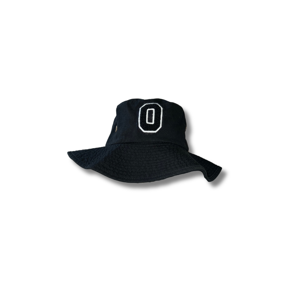 OTW Wide Brim Bucket Hat (Black)