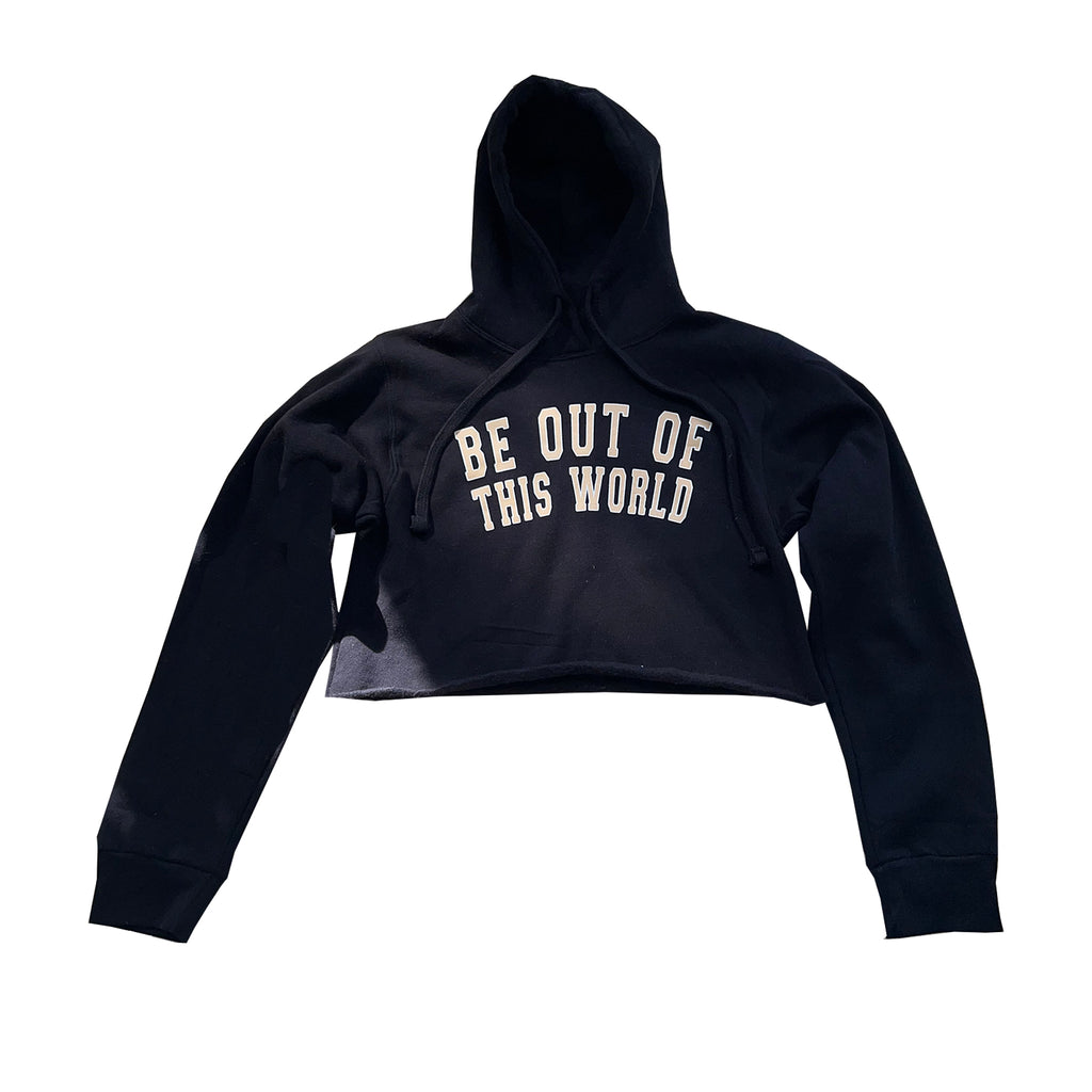 Be OTW Crop Hoodie (Black) - OTW Threads 
